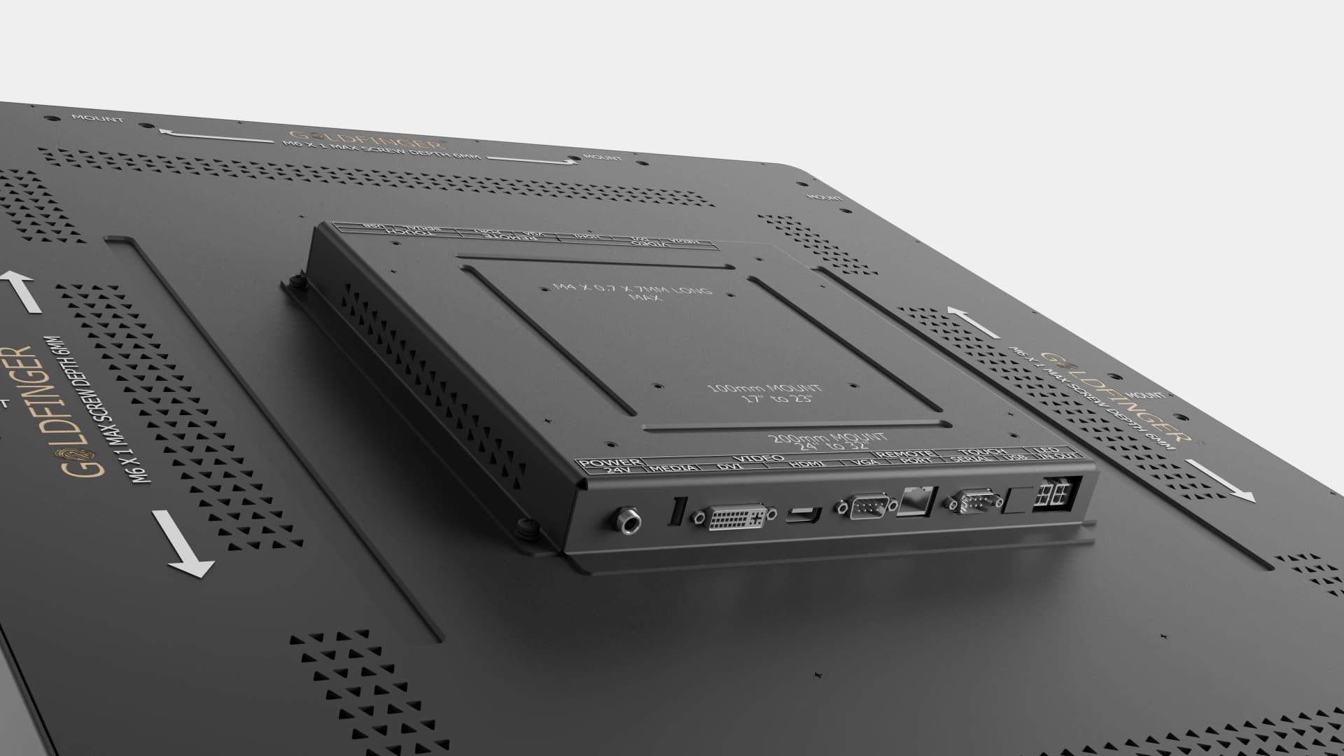 27" Dual Monitor back angle